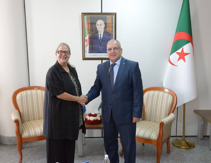 السيّد مقرمان يستقبل السفيرة المنسقة المقيمة لمنظمة الأمم المتحدة بالجزائر
